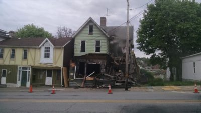 Vacant House Damaged by Fire Torn Down