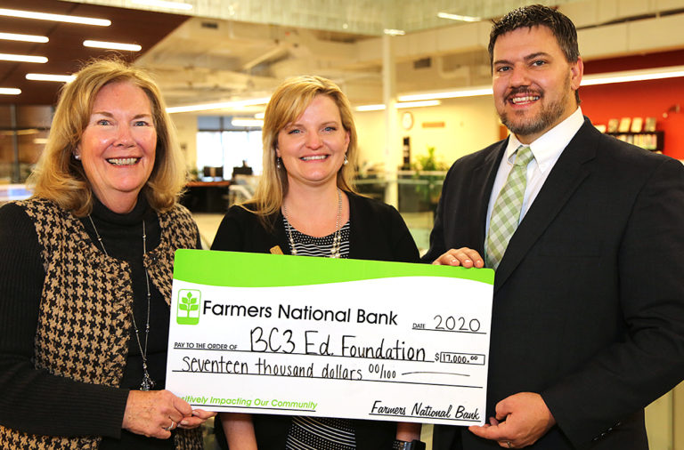 BC3 Receives Donation From Farmers National Bank