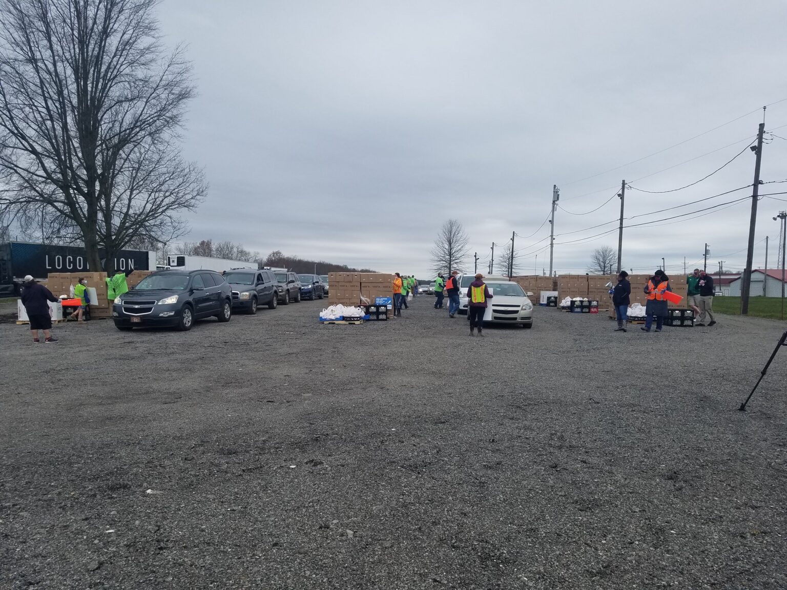 Over 70 Volunteers On Hand To Distribute Food At Fairgrounds