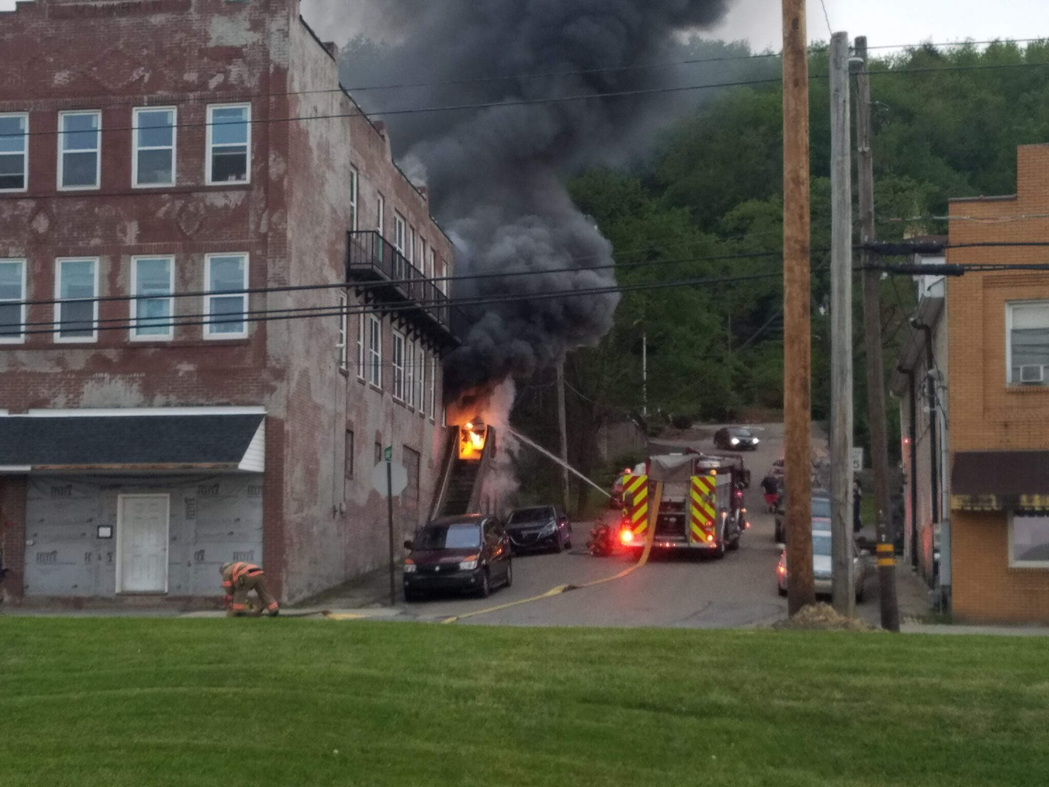 Fire At Lyndora Apartment