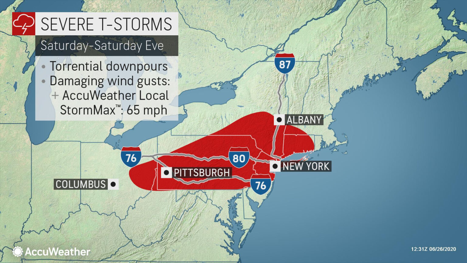 Potential For Severe Weather Saturday