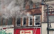 Four Alarm Fire at Sir Speedy Building in Downtown Butler